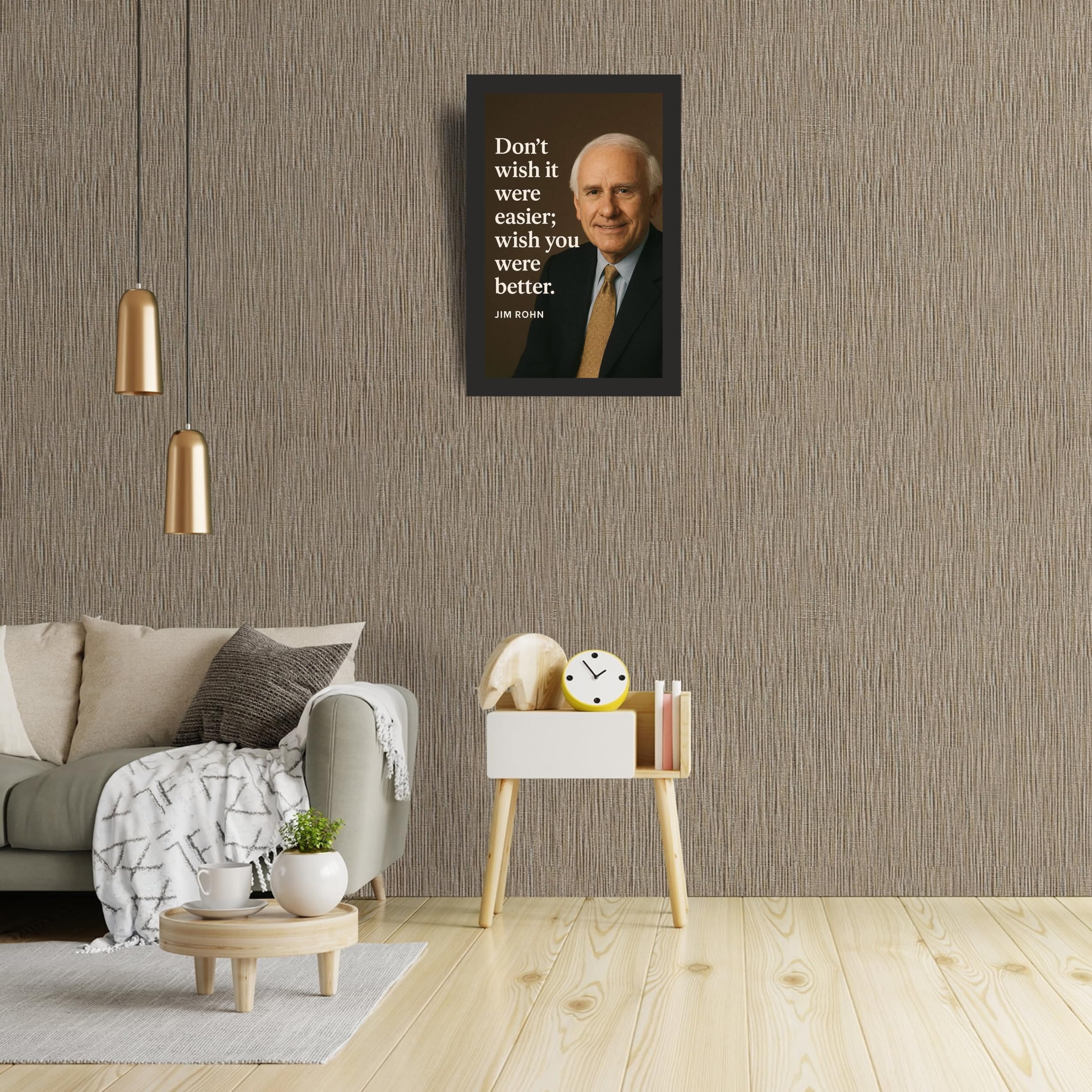 Don’t Wish It Were Easier Quote Wall Art