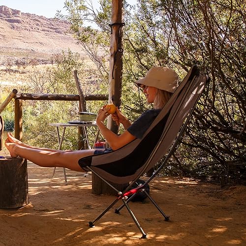 Miniatura 2 de Naturehike Silla de camping gris, plegable, ligera, portátil, compacta, grande, resistente, 330 libras, para adultos, senderismo, campamento,