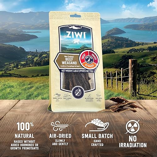 Miniatura 4 de ZIWI Masticables y golosinas para perros  Weasand de carne  Todo natural, secado al aire, proteína única, sin granos, golosinas de alto valor,