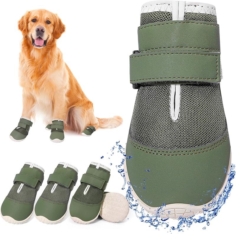 Botas para Cães Grandes DcOaGt XXL com Malha Respirável e Solado Antiderrapante