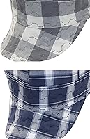 Vista 4 de BOCOMAL Gorro de Soldadura Resistente al Fuego CAT2 de Peso Medio con Estampado, Gorras de Soldador de 6 Paneles - Juego de 2