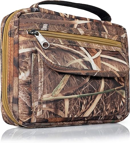 Extreme Pak Funda para Biblia con compartimentos extra con cremallera, para proteger el buen libro, camuflaje JX Swamper