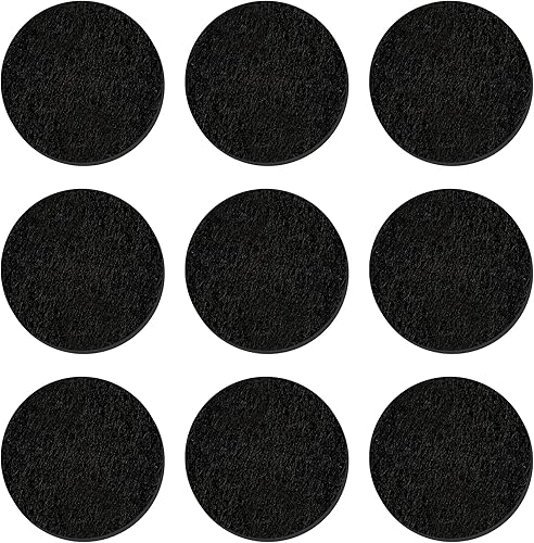 JJGQAZ 300 almohadillas de repuesto de fieltro de 0.669in, color negro, redondas, difusor de aceite esencial, medallón, collar, almohadillas de