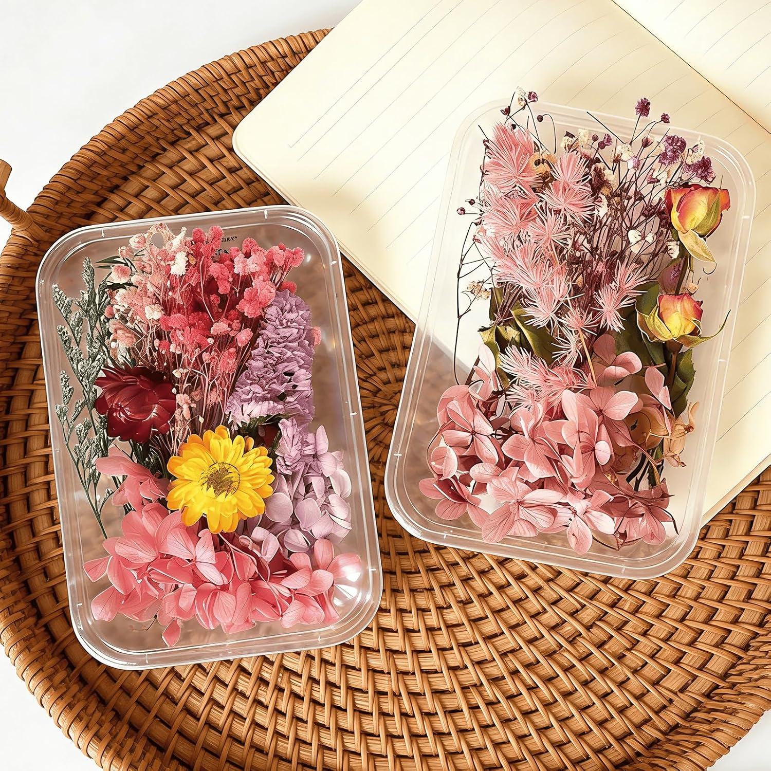 2PCS Dried Flowers Kit, Natural Dried Flowers Kit for DIY Crafts, Scrapbook, Card Making (Style15_28) image 3