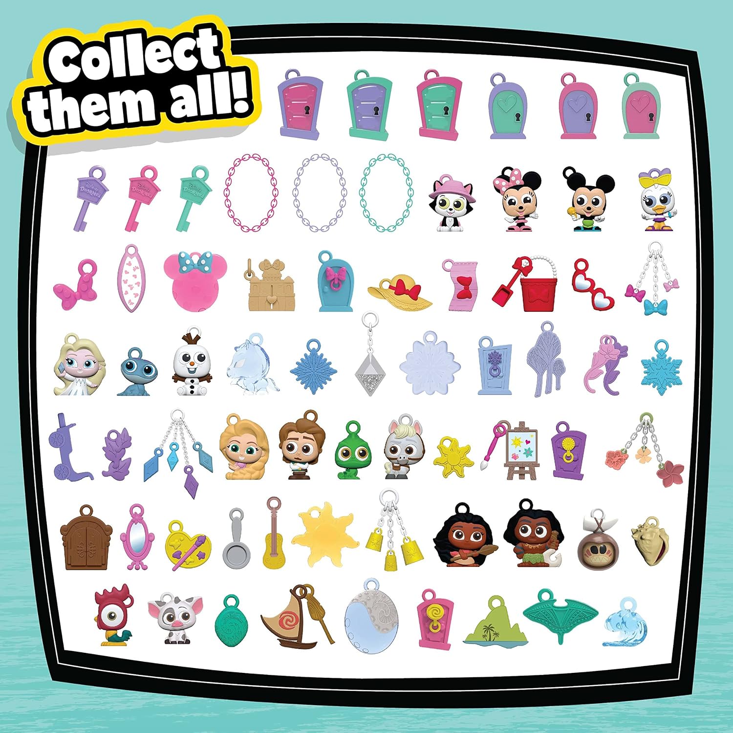 Disney Doorables Deluxe Lockets, Includes Collectible Character Charms, Mix and Max Jewelry for Kids, Kids Toys for Ages 5 Up by Just Play