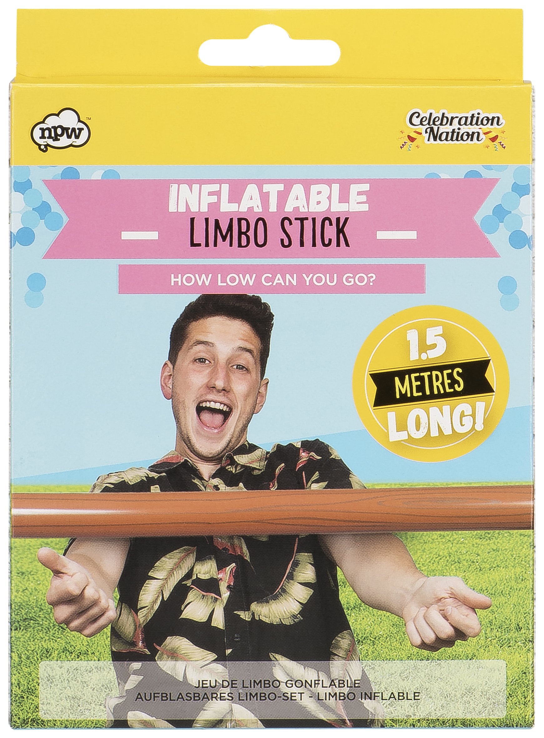 NPW Limbo Gonfiabile: Asta Per Gioco Limbo Da 1,5 Metri Per Feste Hawaiane E Caraibiche (Modello NPW48872)