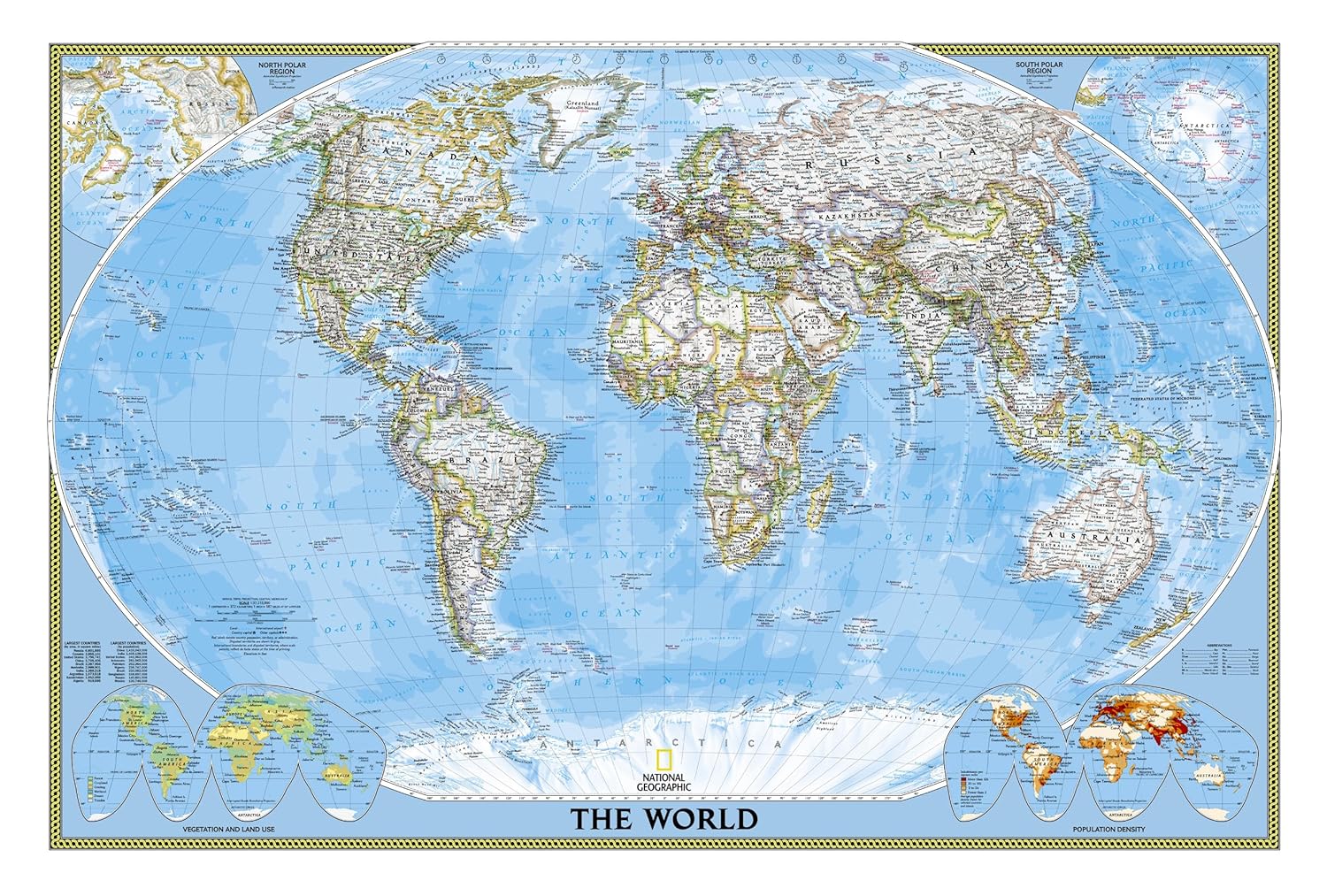 National Geographic World Map (folded with flags and facts) (National Geographic Reference Map) - Image 5