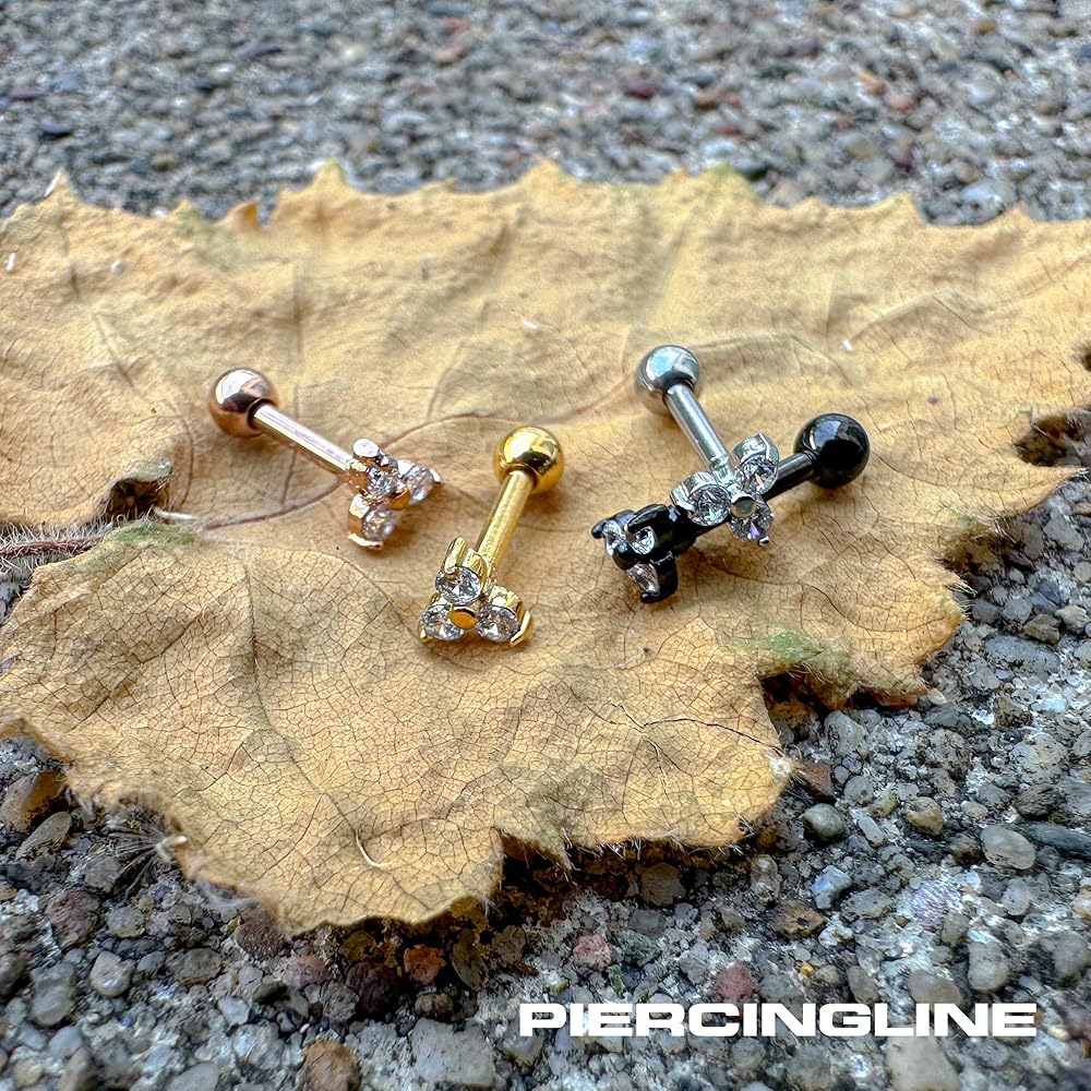 ピアス　No.4376 Amazon.co.jp: PIERCINGLINE 16G サージカルスチール 316L イヤー