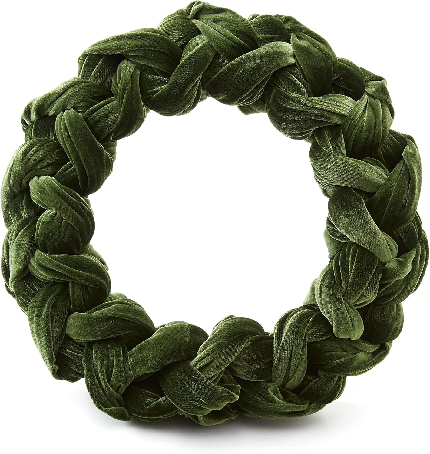 Your Heart's Content Olive Velvet Wreath for Inside, Olive Green Accent, August Birthday Gift for Her, Jewel Tone Aesthetic Apartment, New Home (Olive)