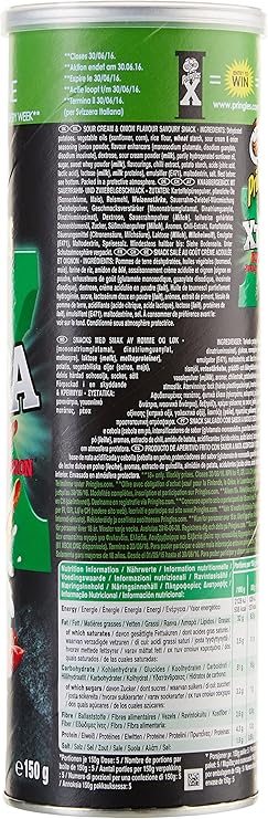 Pringles Chips Xtra Creme Oignon 150 G Lot De 4 Amazon Fr Epicerie