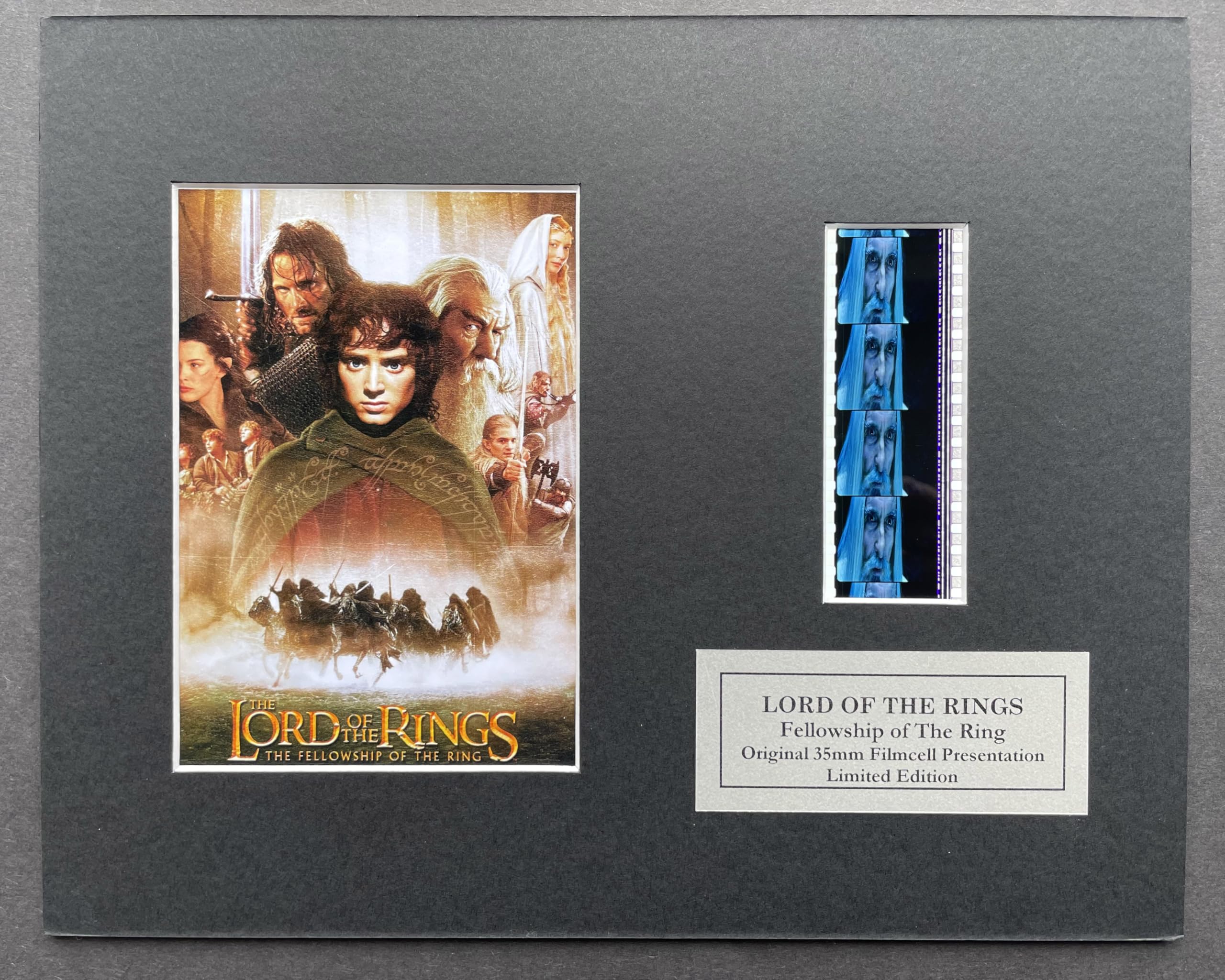 MGP Memorabilia LOTR The FELLOWSHIP o/t RING Original 35mm film cells set in Mount