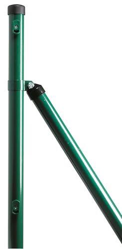 Saetta tonda plastificata verde RAL 6005 per palo recinzione, rinforzo