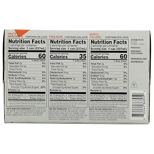 Non-Alc Aperitif Variety 6Pk, 8 Fl Oz 2