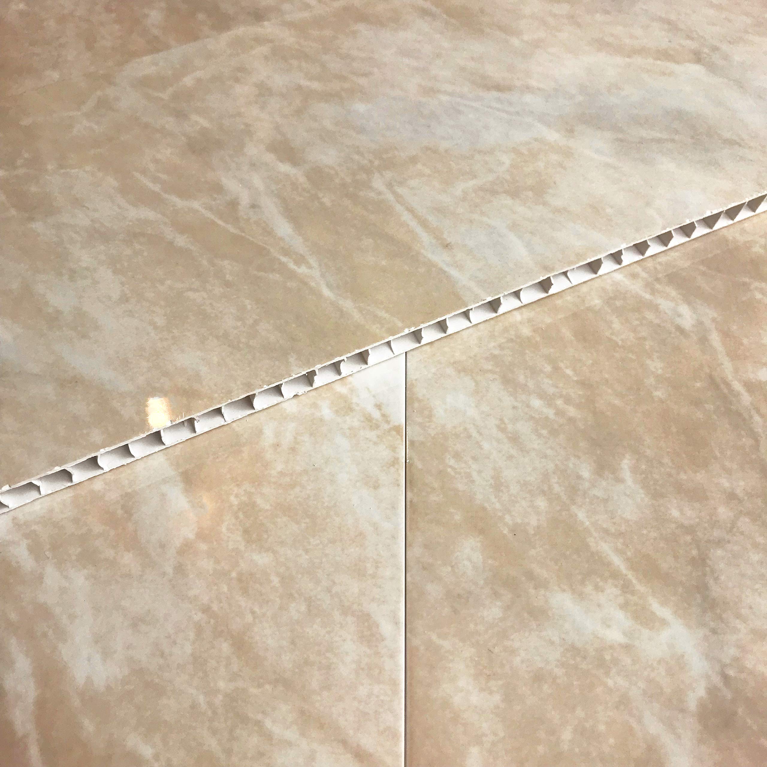 9 The Cladding Store Beige Marble Bathroom Wall Cladding Fully Waterproof Wet Wall Panels for