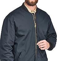Vista 6 de Bulwark FR mens Flame Resistant 9 Oz Twill Cotton Excel Fr Team Jacket, Navy