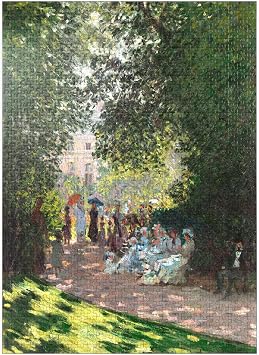 MyPuzzle The PARC Monceau 1878 By Claude Monet - Premium 1000 Piece Jigsaw Puzzle for Adults