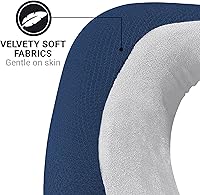 Vista 4 de American Dreamer, almohada de viaje de lujo, cómoda almohada de espuma viscoelástica para el cuello para un sueño ininterrumpido, ideal para avión