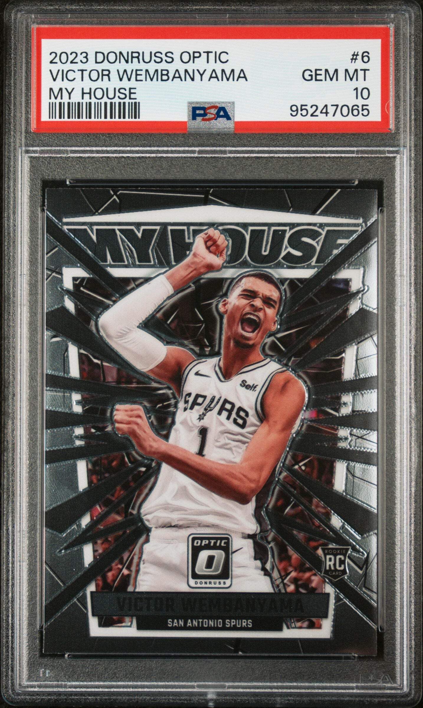 Carte Sportive Notée Victor Wembanyama Donruss Net Marvels #1 DGS 10 - EuroLeague 2024