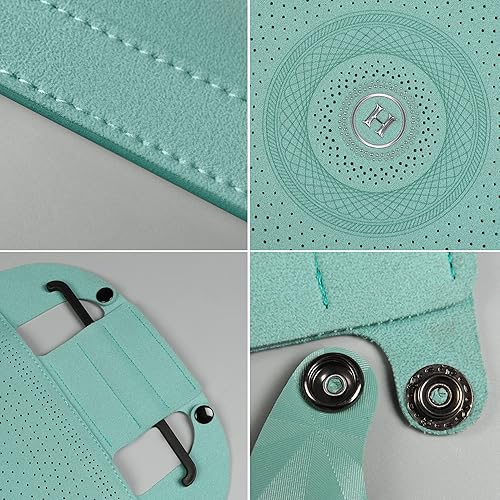 Miniatura 5 de Tapha Funda universal de cuero de gamuza de lujo para asiento de automóvil con reposacabezas, ultrafina y transpirable, interior con reflejos de