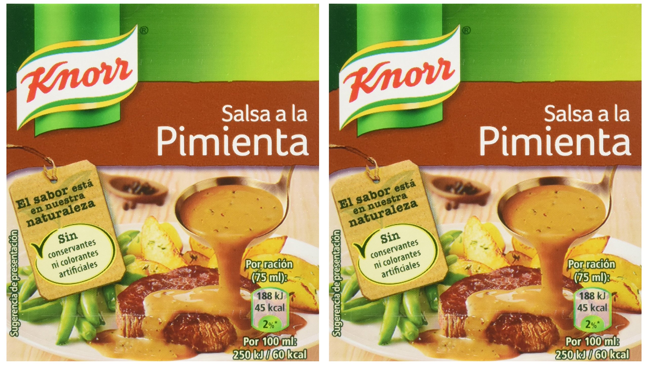 Knorr - Salsa Brick A La Pimienta, 300 ml - [Pack de 2]