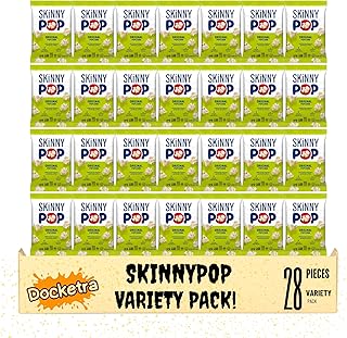 Skinny-Pops Original Popcorn Snack Bags, 0.65 oz., 28 Pack