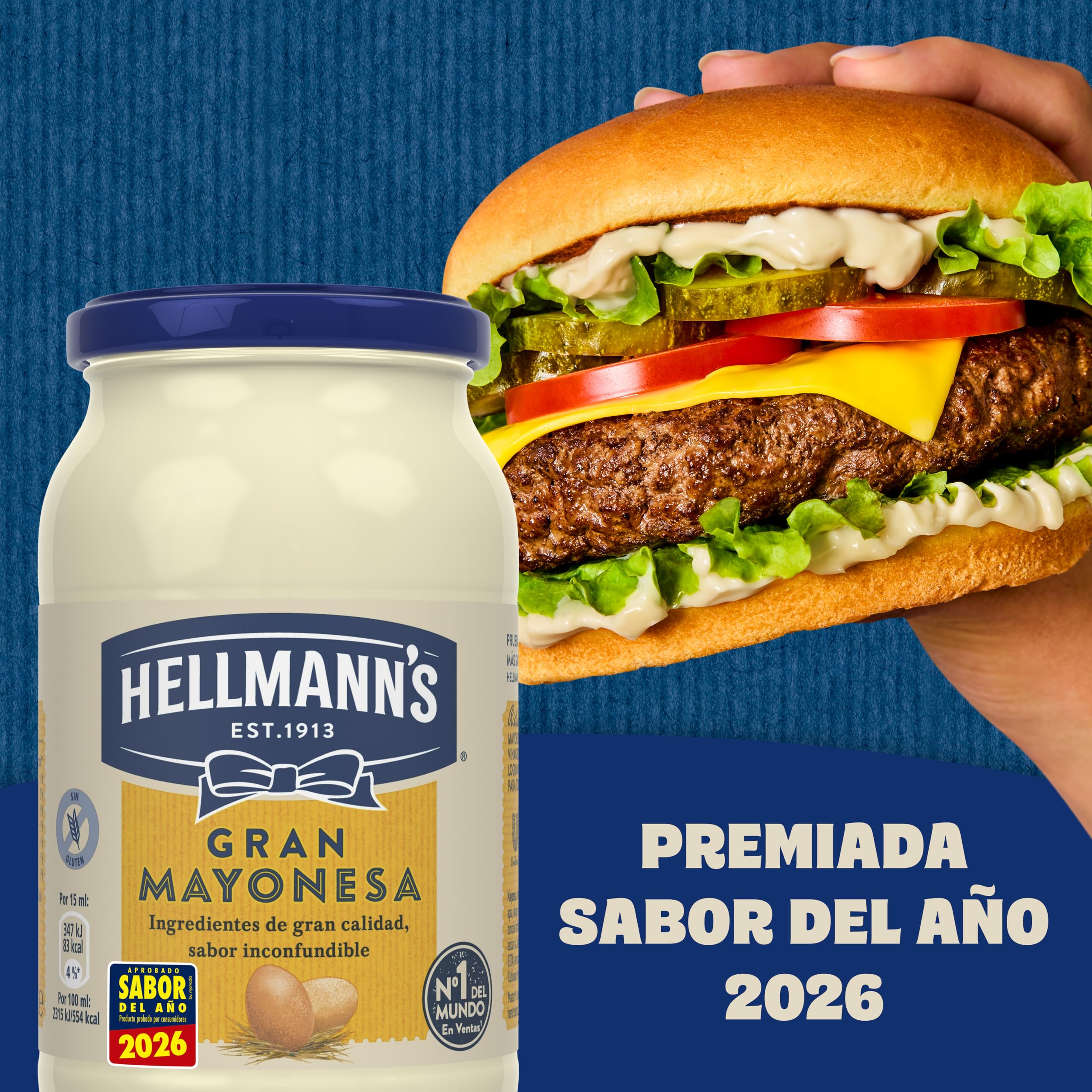 Hellmann's Gran Mayonesa en Tarro, 225ml