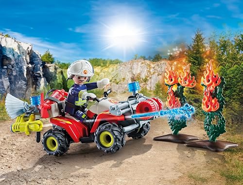 PLAYMOBIL | Action Heroes | Quad dei pompieri | Autopompa | Giocattoli per bambini dai 4 anni in su | 71825 - 4