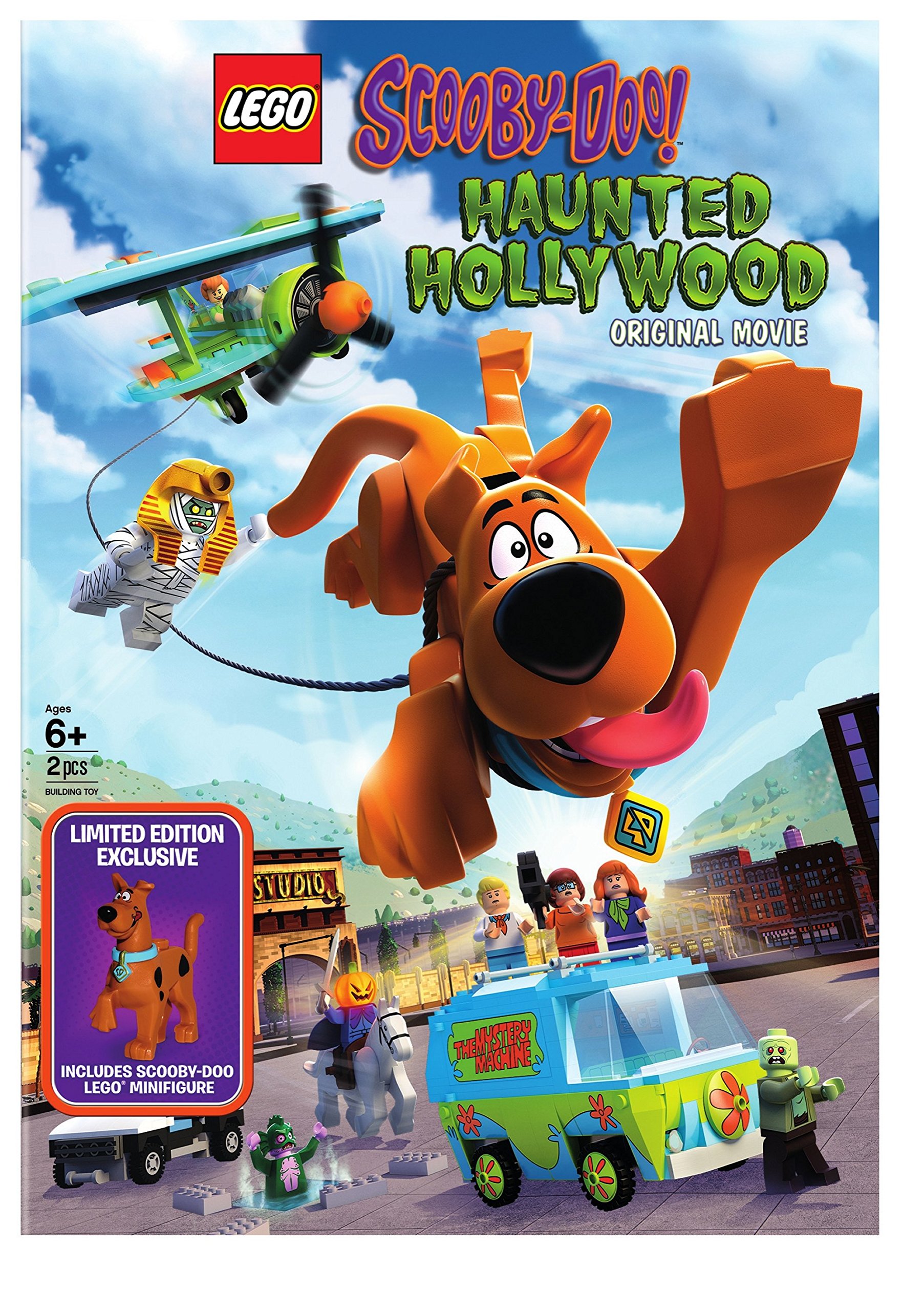 Lego Scooby Haunted Hollywood National w Figurine DVD