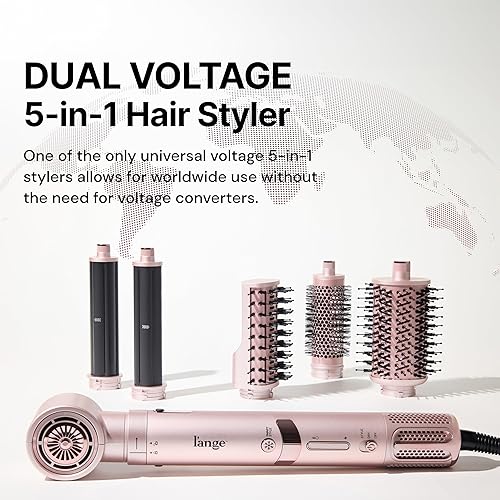 Miniatura 3 de L'ANGE HAIR TurboStyle - Sistema de peinado y secado de aire todo en uno  Accesorios 5 en 1 con rizadores de envoltura automática y cepillo