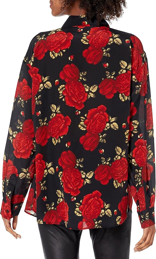 Red rose blouse Clearance