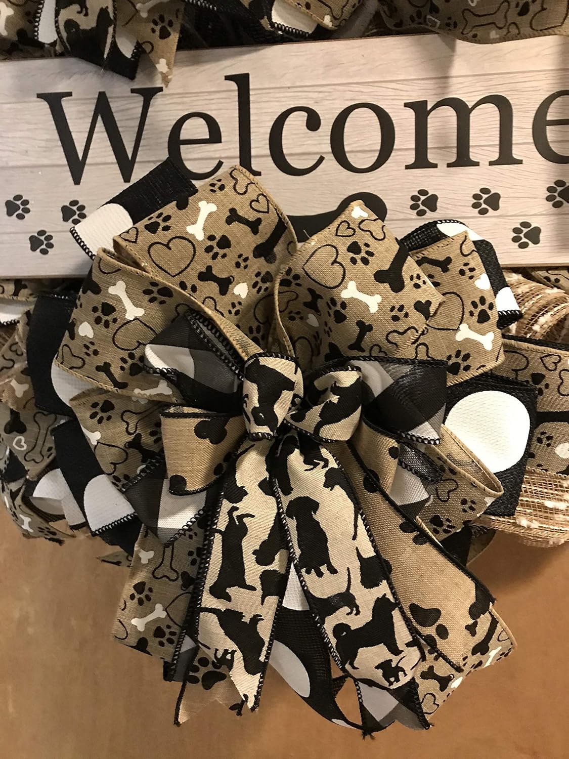 Dog wreath, Dog decor