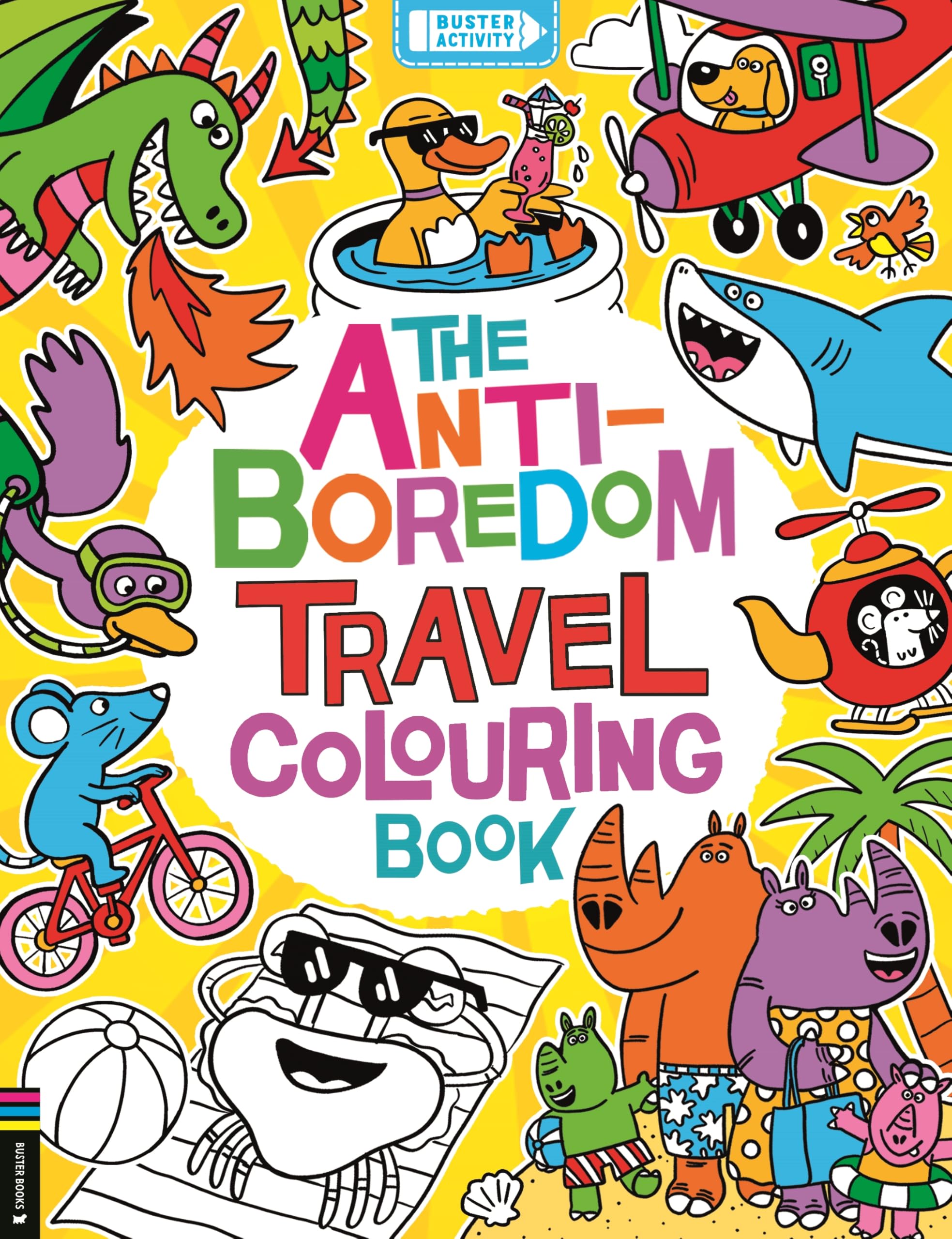 The Anti-Boredom Travel Colouring Book
