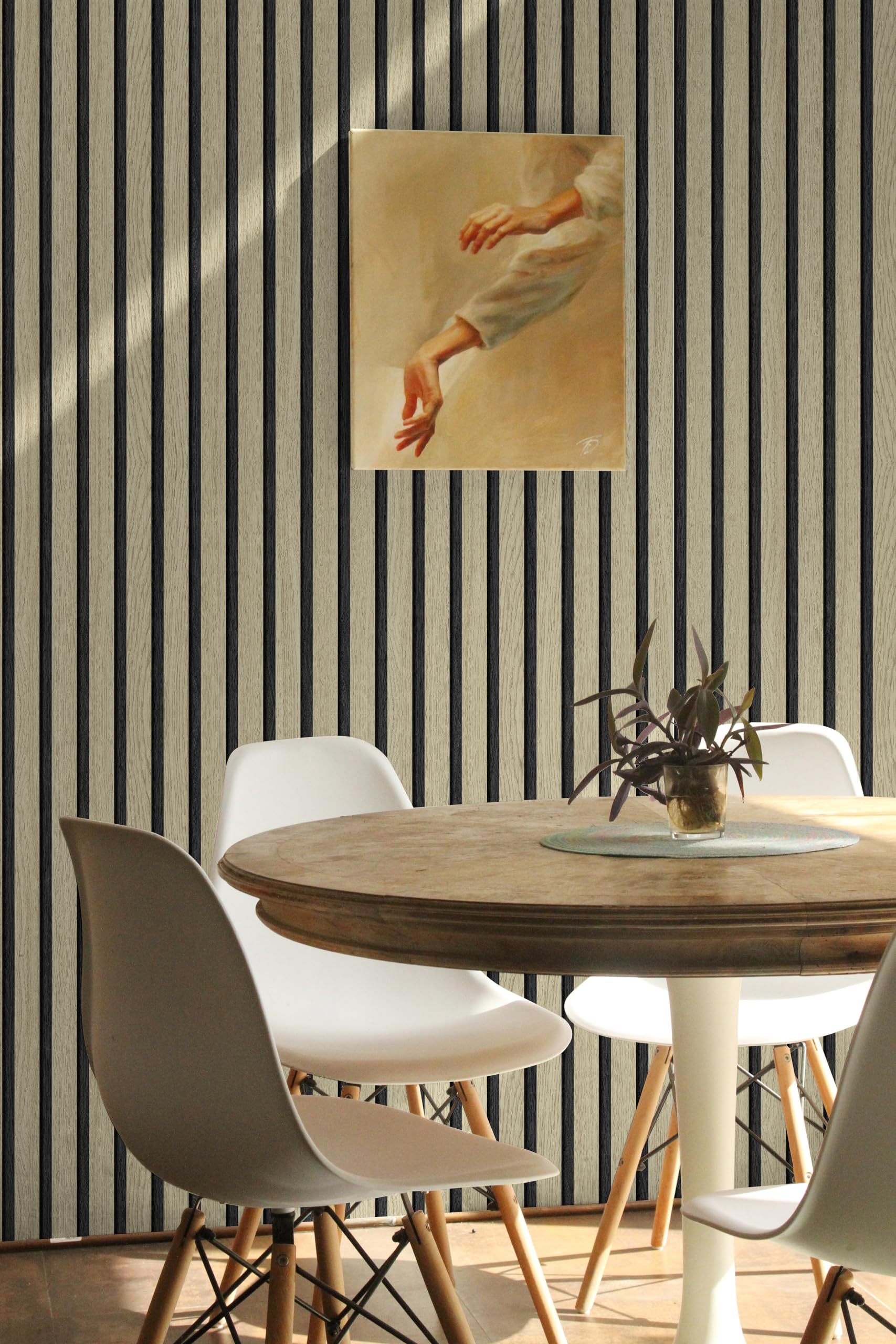 Papel Pintado Despegar Pegar, 44.5x1000CM Contacto Grano Madera Papel Pintado Autoadhesivo Madera 3D Película Vinilo Removible Muebles Pared