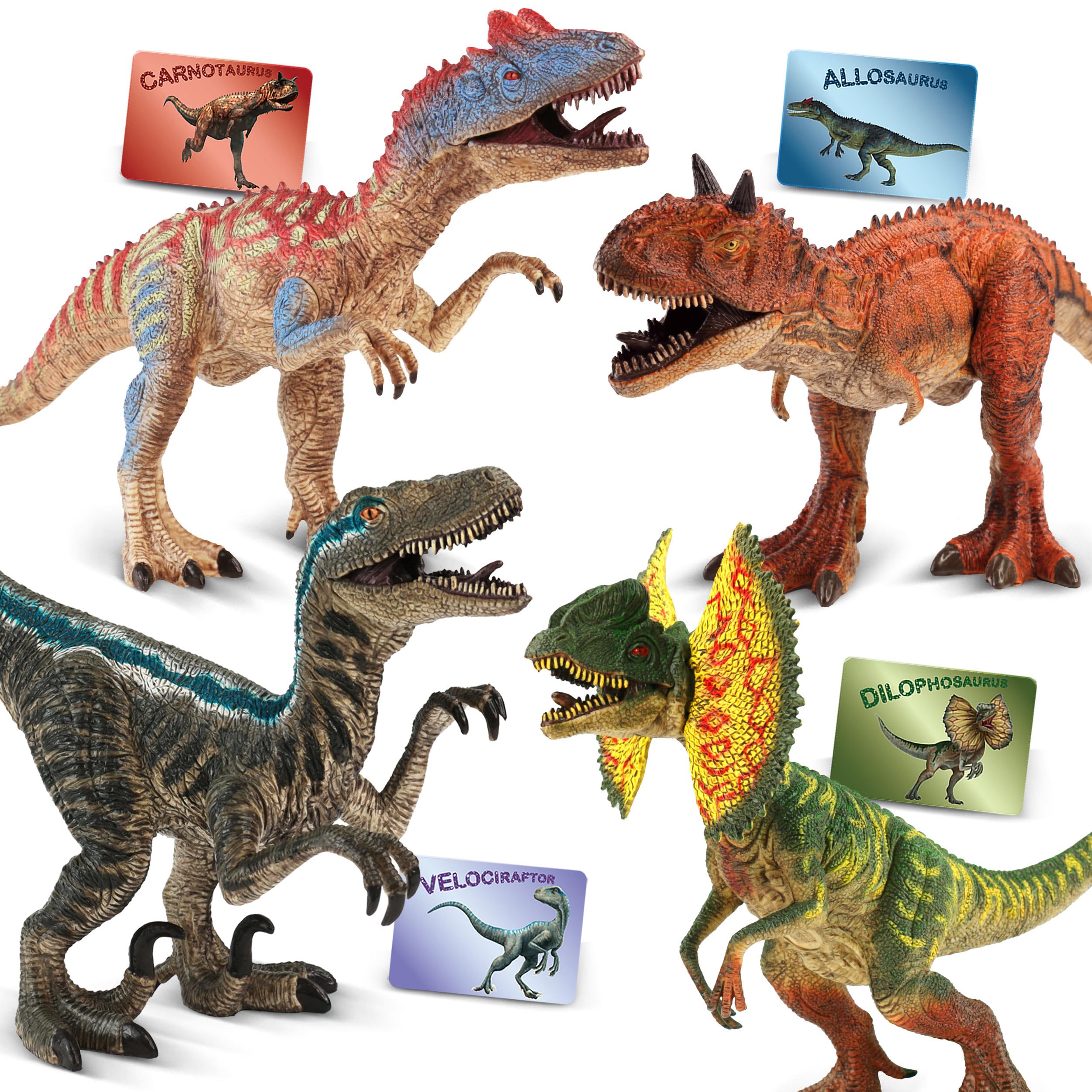 Amazon.com: Zippytots 4 PCS Big Dinosaur Toys for Kids 3-5