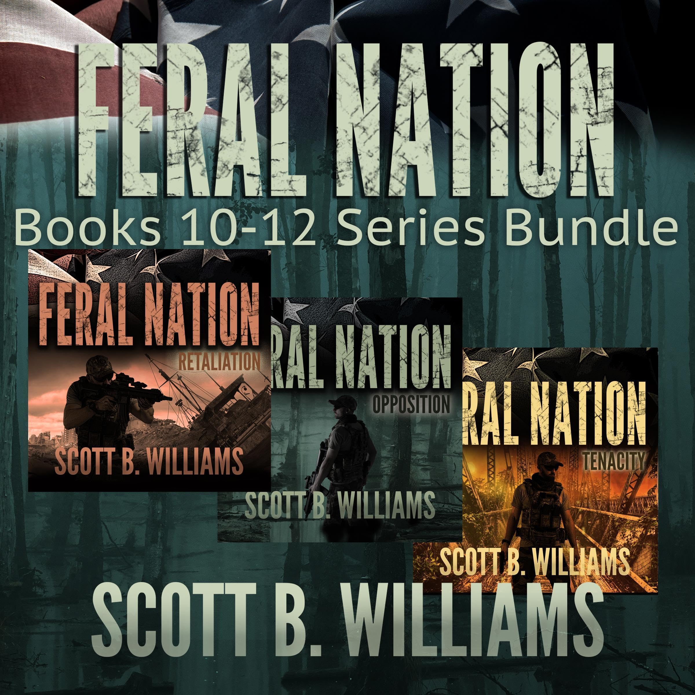 Cover art for Feral Nation Series, Books 10-12
