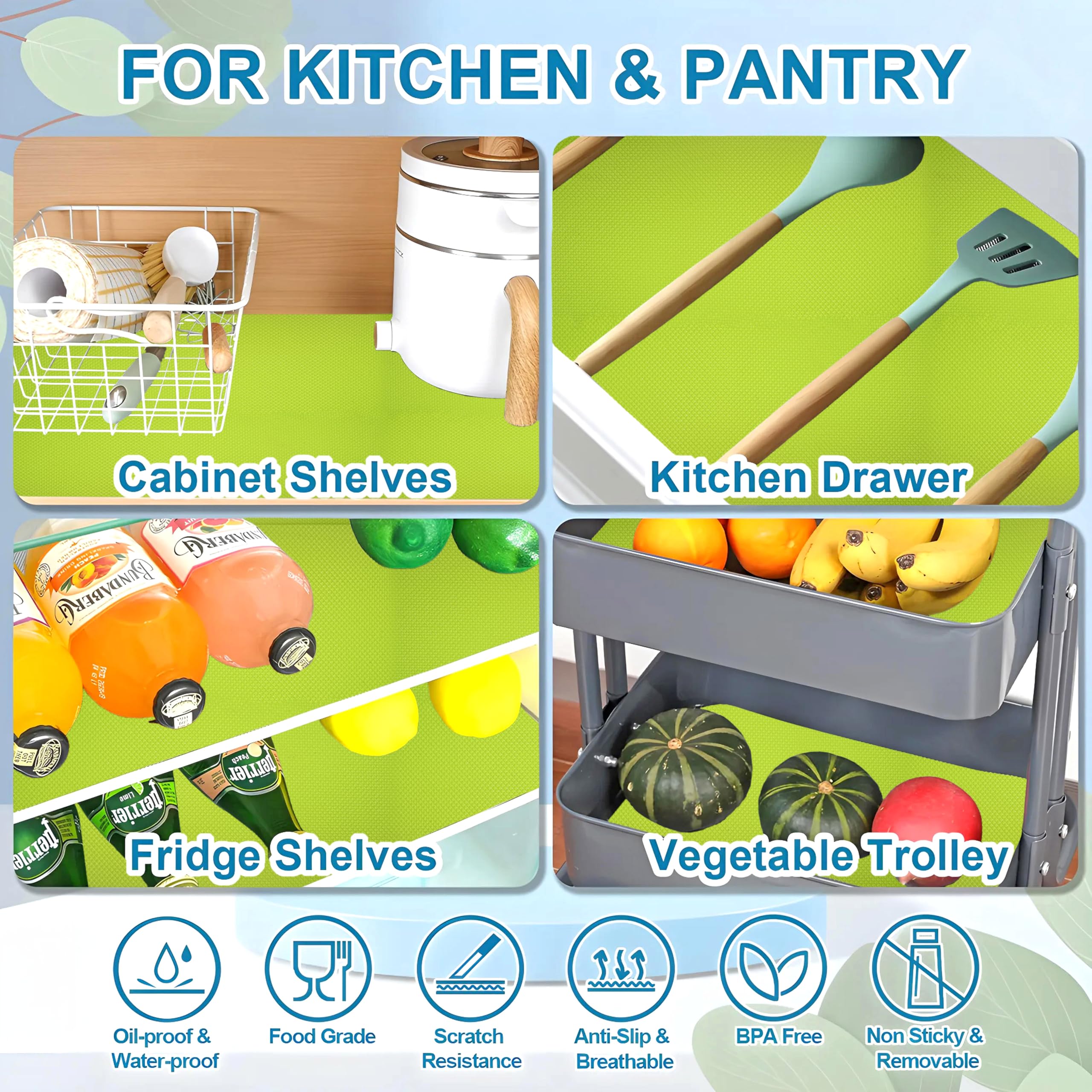 Shelf Liner - Diamond Textured Kitchen Mat -5