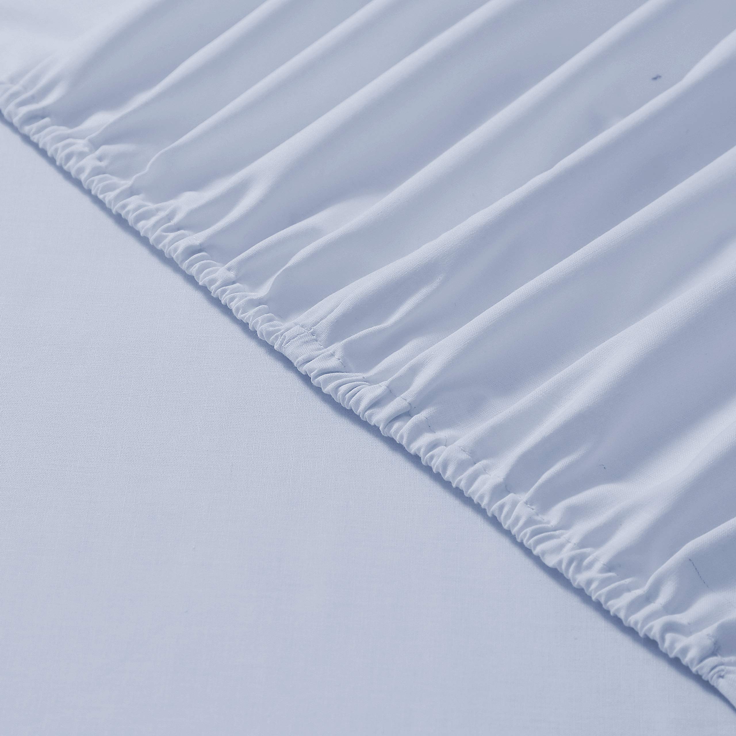 VISION Lenzuolo con angoli matrimoniale, 2 persone Kingsize, 200 x 200cm con altezza da 30cm, Grigio perla, 100% Cotone