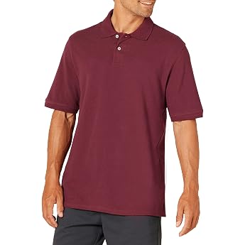Amazon Essentials Mens Regular Fit Cotton Polo Shirt Available in Plus Sizes