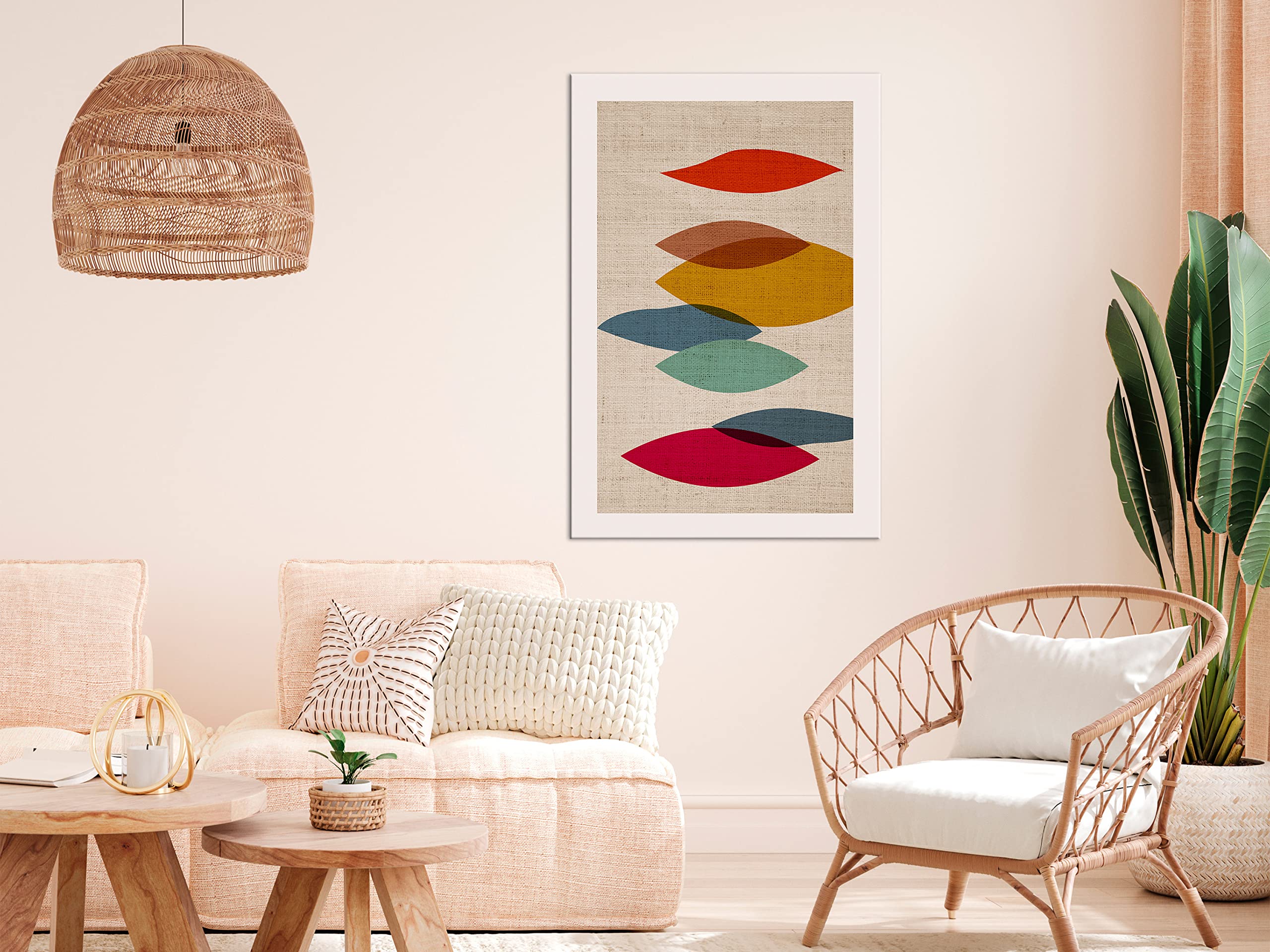 murando Cuadro Acústico Abstracto 80x120 cm espuma acústica absorbe | sonido aislamiento lienzo de 1 pieza Impresión Artística Decoración de Pared Naturaleza Pradera Campo