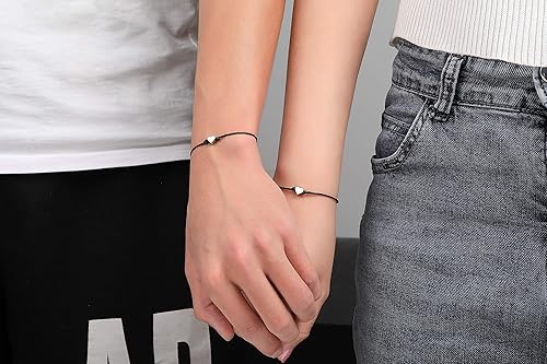 Miniatura 5 de morniface Pinky Pomise - Pulseras a juego a distancia, brújula de elefante, pulsera infinito para mejores amigos, pareja, familia, mujeres y hombres