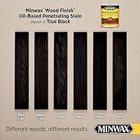 Vista 2 de Minwax Wood Finish 227644444, Tinte negro verdadero, media pinta