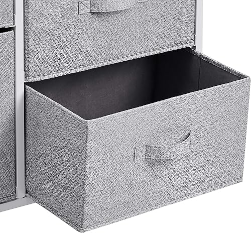 Miniatura 4 de Amazon Basics Cajones organizadores de armario con 5 unidades de almacenamiento de tela, color blanco