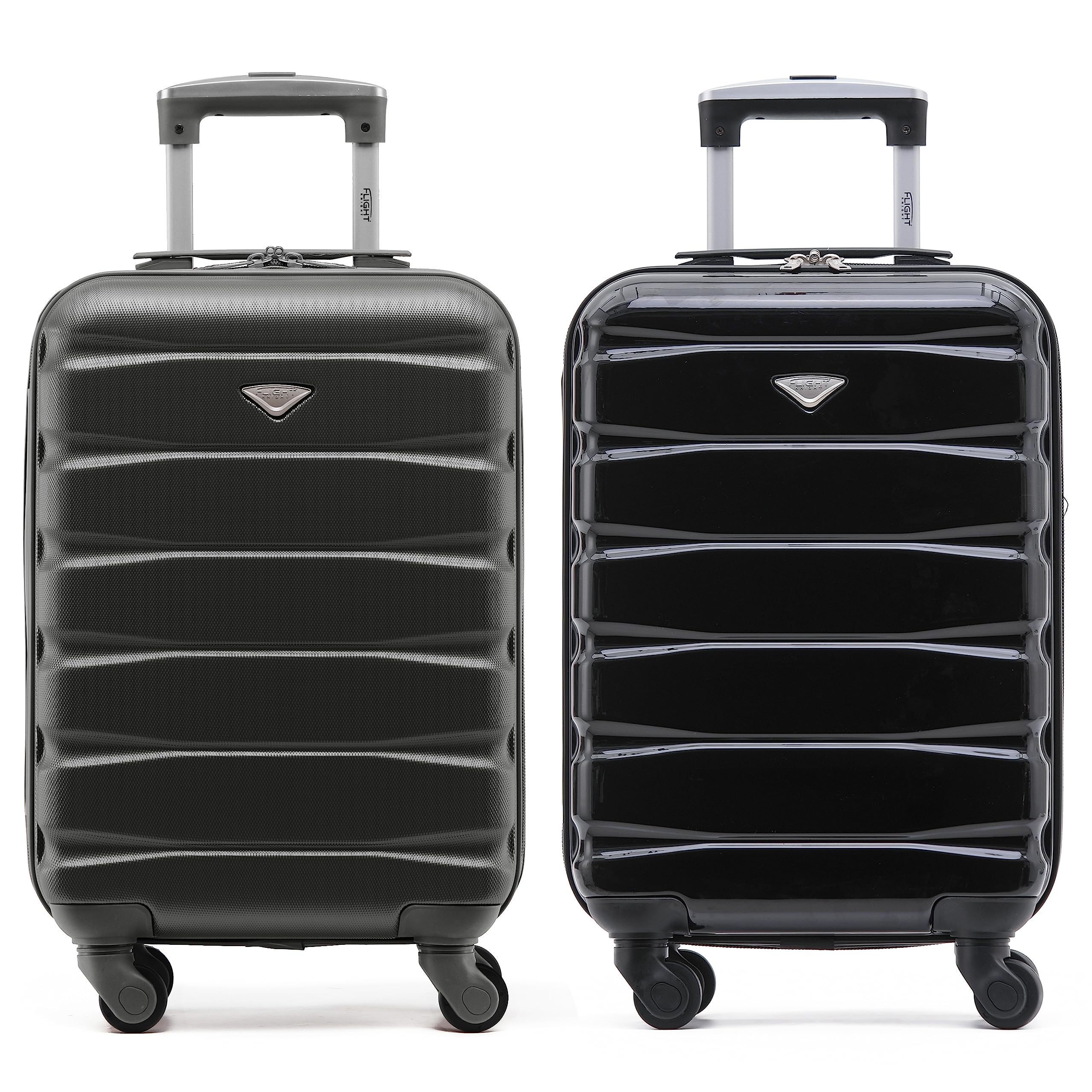 Flight Knight Suitcase Set of 2 Lightweight 4 Wheel ABS Hard Case Cabin Carry On Hand Luggage Approved for Over 100 Airlines Including easyJet, British Airways, Ryanair & Many More 55x35x20cm — view 189