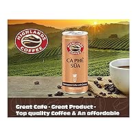 Vista 3 de Generic Highlands Coffee CÀ PHÊ SA Café vietnamita con leche condensada│Lata de 7.9 onzas 6 o 12 7.9 onzas líquidas (paquete de 6)