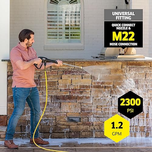 Miniatura 4 de Kärcher Pressure Washer K2300PS, CETA Certified, 4 Spray Nozzles, Detergent Tank, Hose Reel, for Cars, Driveways, Siding, Patios, 1.2 GPM