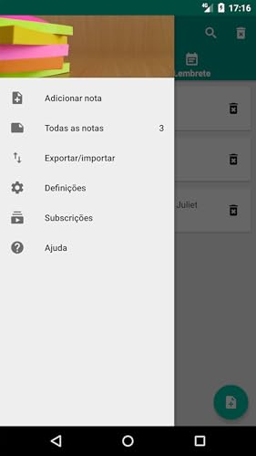 Notas de voz - uma entrada rápida de ideias