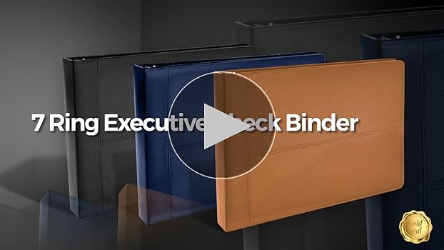 Amazon.com : GOLD SEAL 7 Ring Executive Check Binder with