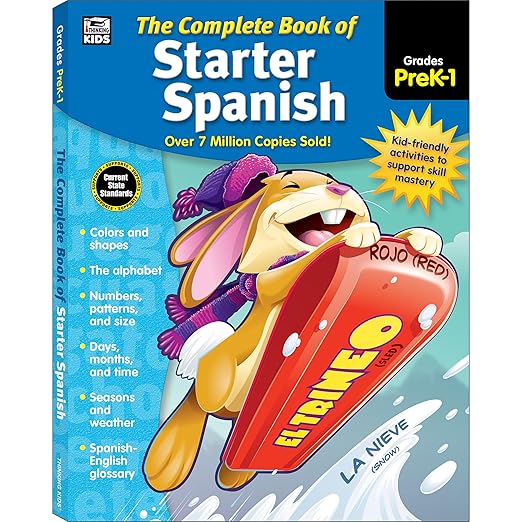 Carson Dellosa Complete Book of Starter Spanish Workbook for Kids???PreK ...
