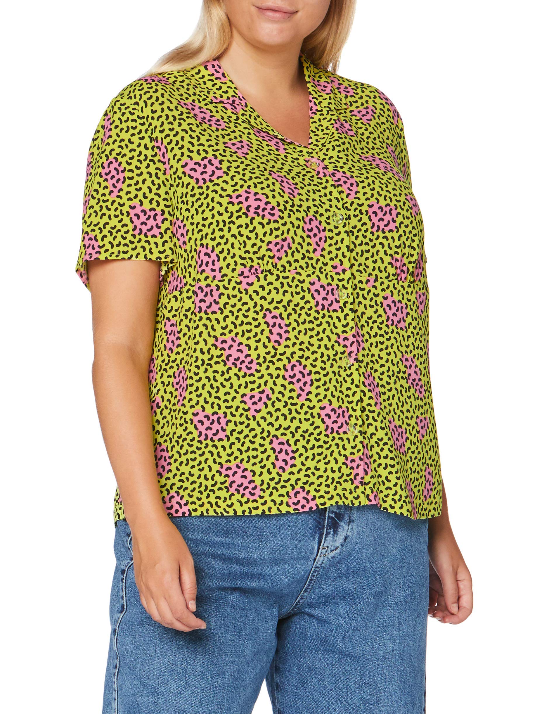 edc by Esprit Women's 040cc1f311 Blouse Not Applicable, 323/Citrus Green 4, X-Small