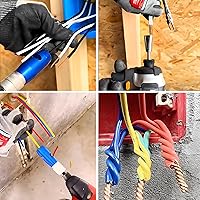 Vista 6 de Wire Stripper and Wire Twister for Drill AWG Wire Stripping Wire Twisting Tool 6/8/10/14 AWG Cable Stripper Electrician Tool Set Electrical Wire